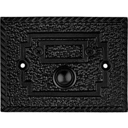 Κουδούνι Roline K 396 Μαύρο 10x7,5cm K396-MAYRO-MAT