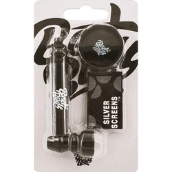 Best Buds Pipsy Black Metal Pipe with Mini Grinder
