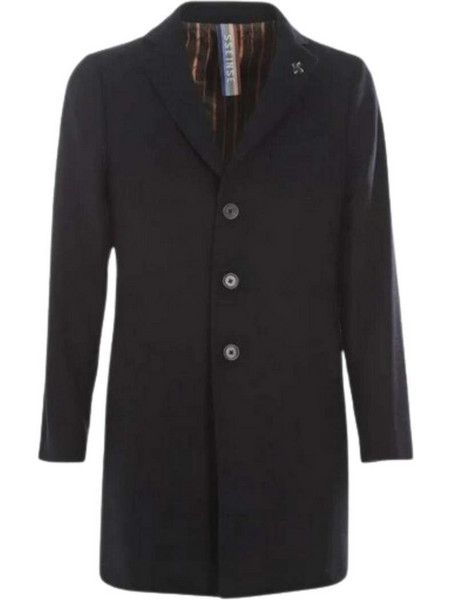 SEINSE Ανδρικό Παλτό Cappotto - ΜΑΥΡΟ