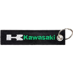 Υφασμάτινο μπρελόκ KAWASAKI με κέντημα FLAT