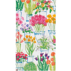 Xαρτοπετσέτες Guest Flower Market 10.8x19.8cm Caspari (15 Tεμάχια)