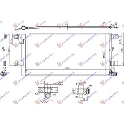 Ψυγειο A/C 1.4 TFSI/S4/RS4 Βενζινη 2.0/3.0 Tdi Πετρελαιο (673x318x12) Audi A5 19- - 131206400