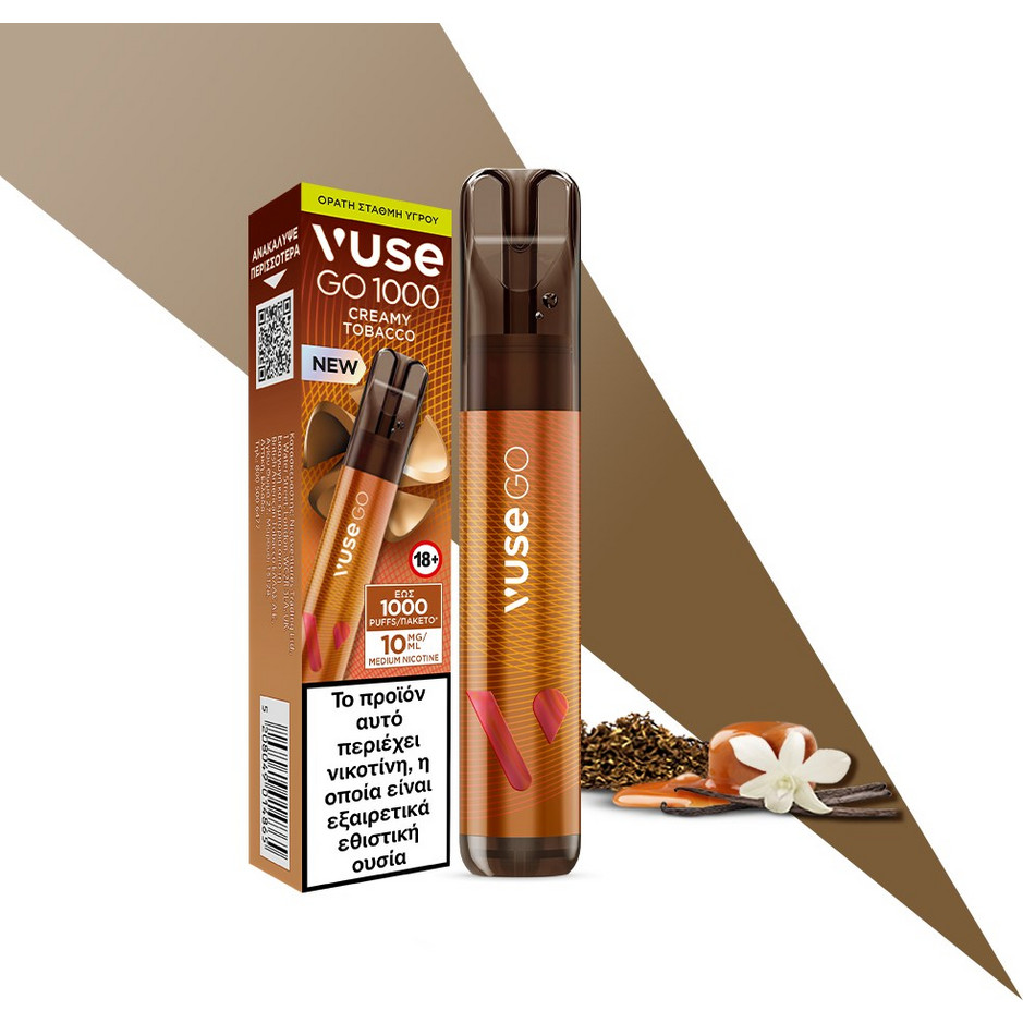 vuse creamy tobacco 10mg Vuse GO 1000 Creamy Tobacco 10mg/ml