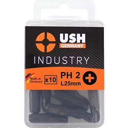 Μύτες Σταυρού 1/4 PH2x25mm 10Τεμ. USH