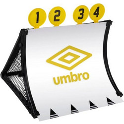 Umbro Σετ Τέρμα Ποδοσφαίρου Προπόνησης με στόχους 4 σε 1 με μπάλα και τρόμπα, 75x78x58 cm