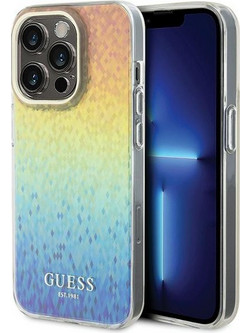 Guess IML Faceted Mirror Disco Iridescent - iPhone 15 Pro - Πολύχρωμο