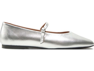Μπαλαρινες Mary Jane - Met HW0HW02269 02Y silver
