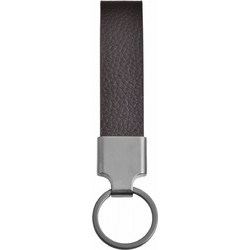 Akzent Lennox unisex μπρελόκ γούρι από γνήσιο δέρμα καφέ - 5090013-002