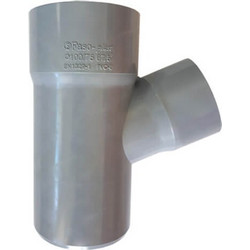 Ημιτάφ Συστολικό Αποχέτευσης FASOPLAST Γκρι PVC - U 67,5 Φ125 Φ100