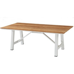 Barbara/T 220x100xh.75cm White Table 220.0000 x 100.0000 x 75.0000