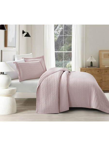 Mabelle (Dusty Rose) Μαξιλαροθήκες 100% cationic/melange & καπιτονέ κέντημα Μαξ/θήκες 50x70/2τεμ Liolios Home