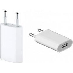 Φορτιστής USB 5V 1A Λευκός (1τμχ)
