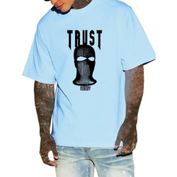 Ghetto T-shirt Trust Hip Hop Streetwear Light Blue
