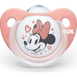 Nuk Tredline Disney Minnie Ανατομική Ορθοδοντική Πιπίλα Σιλικόνης 0-6m Ροζ