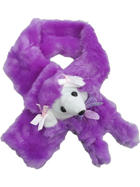 Κασκόλ Γούνα Σκυλάκι Purple Pink 71240121808