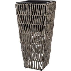 Iliadis Κασπώ Τετράγωνο Rattan Καφέ 28x28x60cm 87878