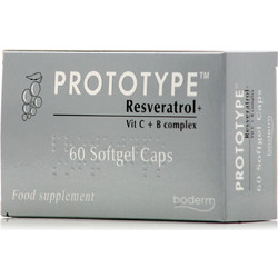 Boderm Prototype Resveratrol 60 Μαλακές Κάψουλες