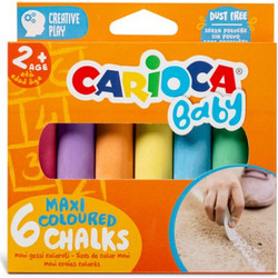 Κιμωλίες Carioca Baby Maxi Colour 6τμχ 43550