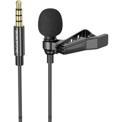 Μικρόφωνο Πέτου Borofone BFK11 Elegant Lavalier με 3.5mm Καλώδιο 2m