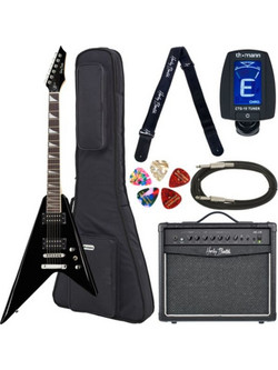Harley Benton R-10 BK Rock Series Bundle 1