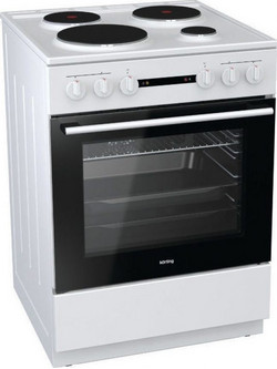 Korting KE 6141 WM Κουζίνα Ηλεκτρική 67lt με Εμαγιέ Εστίες 60cm
