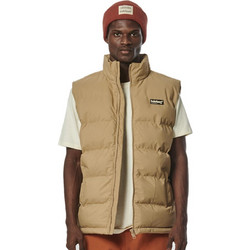 Body Action Αμάνικο Ανδρικό Μπουφάν Puffer Μπεζ 073326