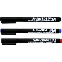 ΜΑΡΚΑΔΟΡΟΙ ARTLINE OHP EK-854 ΑΝΕΞΙΤΗΛΟΣ MEDIUM Κόκκινος