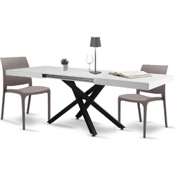 Shally Dogan Επεκτεινόμενο Τραπέζι Κουζίνας 90x140 - 220cm Λευκό Φρασινάτο 02841640