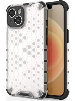 Hurtel Honeycomb Back Cover Transparent (iPhone 14 Plus)