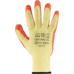 Γάντια latex CRAFTSMAN - YELLOW