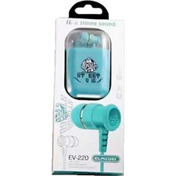 EV-220 Handsfree In-Ear 3.5mm Green