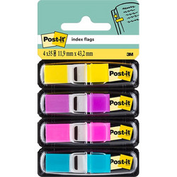 Σελιδοδεικτες 3m Post-it 12x43 Σε 4 Neon Χρωματα 4Χ35Φ 683-4AB