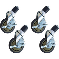 WT SQ Wheels set of 4 - with brakes - 5 Inch / 12.7 cm