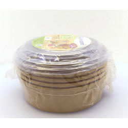 kraft Μπολ σαλάτας με καπάκι 32oz Σετ 5τμχ. Giovanni