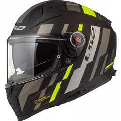 LS2 FF811 Vector II Tron Matt Black Yellow Κράνος Μηχανής Full Face 1500gr