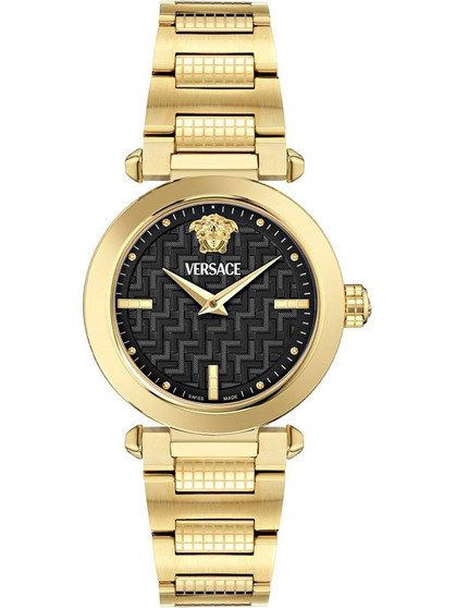 Versace Greek Gold Tone Stainless Steel Bracelet VE5B00625