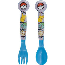 Stor Pokemon Σετ Βρεφικό Πιρούνι & Κουτάλι 10m+ Γαλάζιο 2τμχ