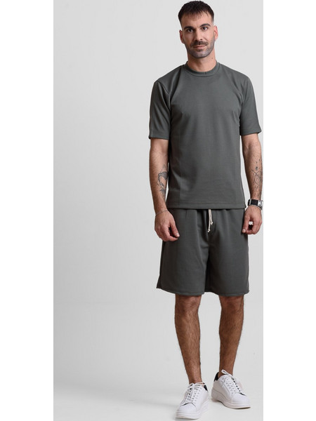 Καλοκαιρινό σετ ανδρικό COTTON4ALL MINIMAL 25-240 ΧΑΚΙ - Χακί