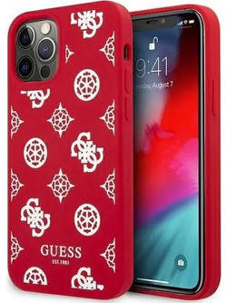 Guess Peony Collection Θήκη iPhone 12 Pro Max Red (GUHCP12LLSPEWRE)