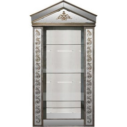 Artekko Dome Βιβλιοθήκη/Βιτρίνα Σαμπανιζέ με Καθρέφτη (120x53x244)cm
