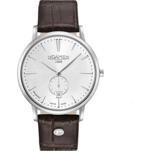Roamer Vanguard Slim Ανδρικό Ρολόι με Καφέ Δερμάτινο Λουράκι R980812411509