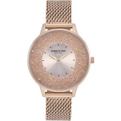 Kenneth Cole New York Γυναικείο Ρολόι με Ροζ Χρυσό Μεταλλικό Μπρασελέ KC51010002