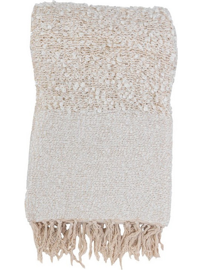 Liberta Ριχτάρι Διακοσμητικό 130x170cm Simpul White Beige 1τμχ