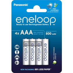 PANASONIC ΜΠΑΤΑΡΙΕΣ ΕΠΑΝΑΦΟΡΤΙΖΟΜΕΝΕΣ AAA/HR03 1.2V 800mAh Ni-MH ENELOOP 4/BLISTER