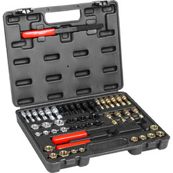 VEVOR 49PCS Set Thread Chaser UNC UNF Metric Thread Restorer Rethreading