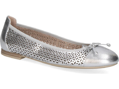 Caprice Γυναικείες Μπαλαρίνες 9-22185-42 920 Silver Metal