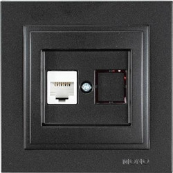 ΠΡΙΖΑ DATA CAT 6 RJ 45 MONH ΜΑΥΡΟ