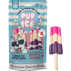 Imaginelles Pup Ice Chew to Stay Cool Rocket Lollies with Raspberry & Strawberry 2τμχ 90gr