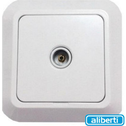 Aliberti Siros 575 Πρίζα TV απλή λευκή 71.08.07.100