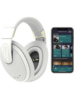 Kokoon Relax Ασύρματα Bluetooth Ακουστικά Over Ear με Noise Canceling Λευκά Γκρι
